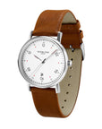 ORTON Series Men's Watch Eco-Friendly Apple Leather Strap - Brown