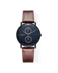Watch Grange Hill Date Leather in Brown Black
