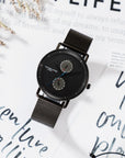 Watch Grange Hill Date Mesh in Black