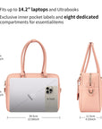 Business & Laptop Handbag Margaret Large Pink