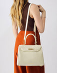 Handbag Victoria in Moonlight White