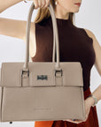 Business & Laptop Handbag Jolene Small Beige