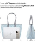 Business & Laptop Handbag Yoana Light Blue