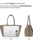 Business & Laptop Handbag Ada Beige