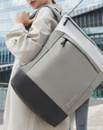 Victoria Hyde Wendy unisex work backpack in nylon with laptop compartment, Shandong silk lining, smart organization for commuters.