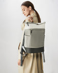 Victoria Hyde Wendy unisex work backpack in nylon with laptop compartment, Shandong silk lining, smart organization for commuters.