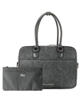 New Work Bag Margaret Grey modern work bag sustainable tote bag with laptop compartment for women in business