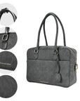 New Work Bag Margaret Grey modern work bag sustainable tote bag with laptop compartment for women in business