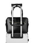 New Work Bag Margaret Black modern work bag sustainable tote bag with laptop compartment for women in business