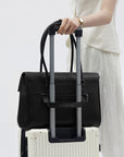 New Work Bag Jolene Black modern work bag sustainable tote bag with laptop compartment for women in business