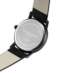 ORTON Series Men's Watch Eco-Friendly Apple Leather Strap - Black