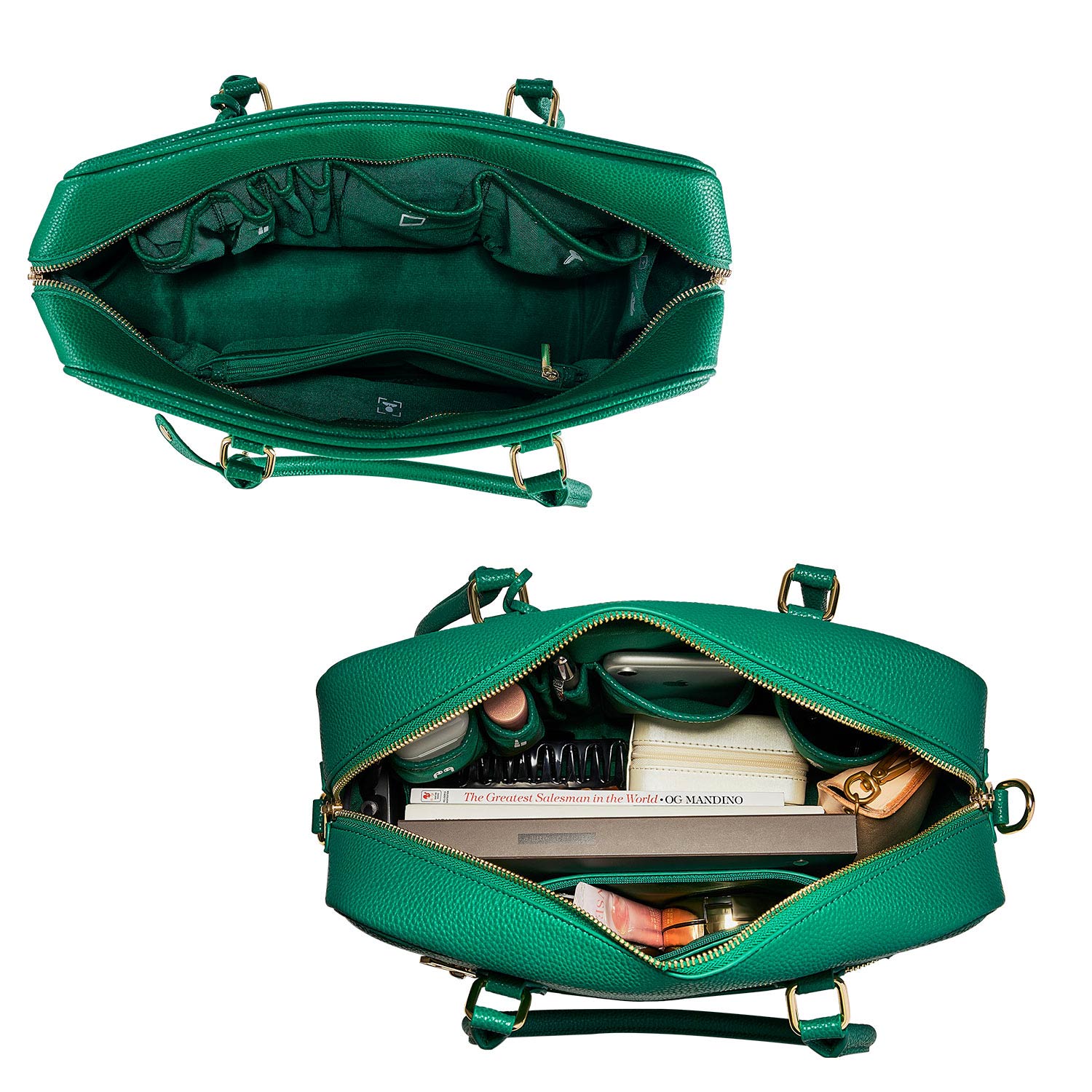 Business &amp; Laptop Handbag Margaret large green
