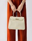 Handbag Victoria in Moonlight White