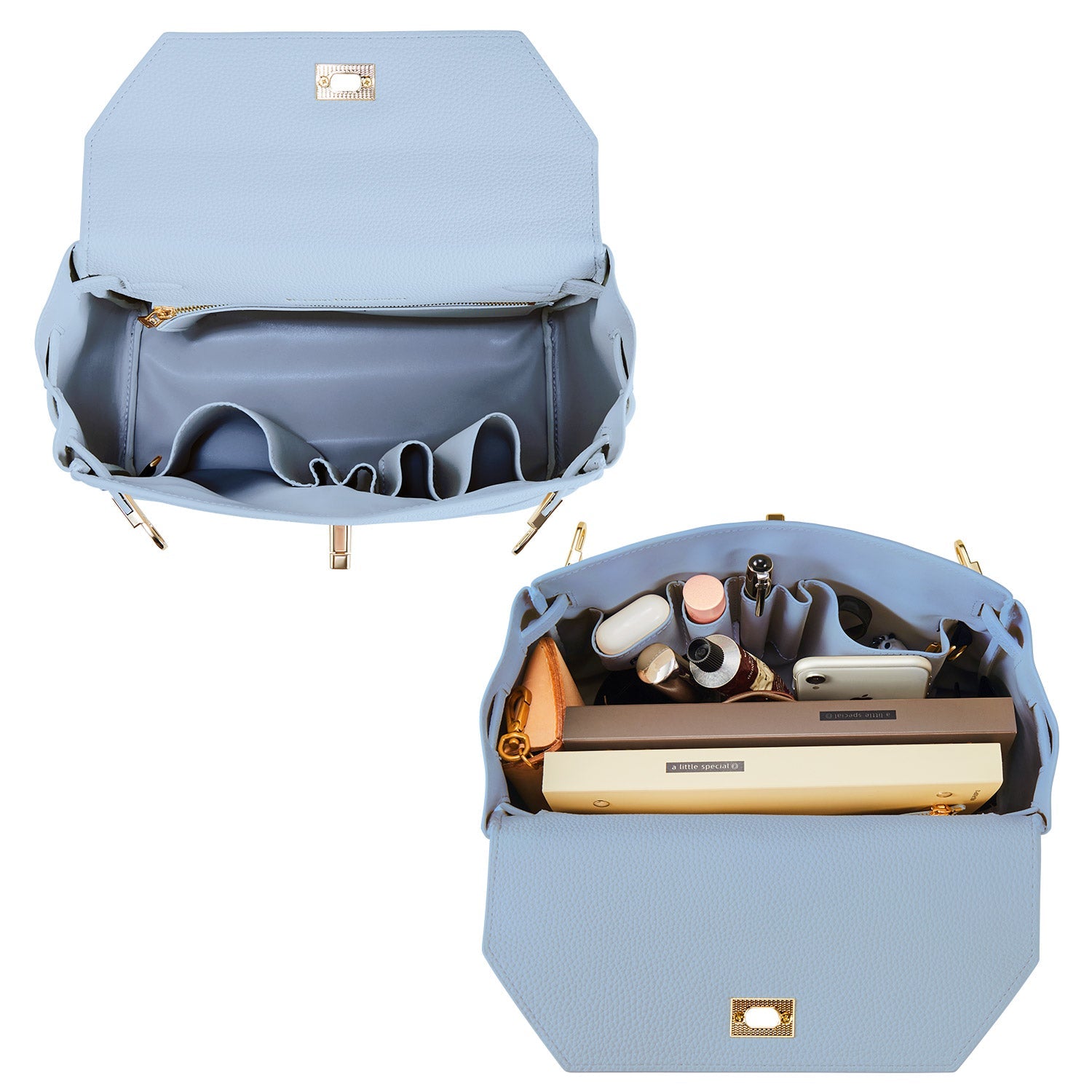 Handbag Victoria in Ash Blue