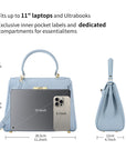 Handbag Victoria in Ash Blue