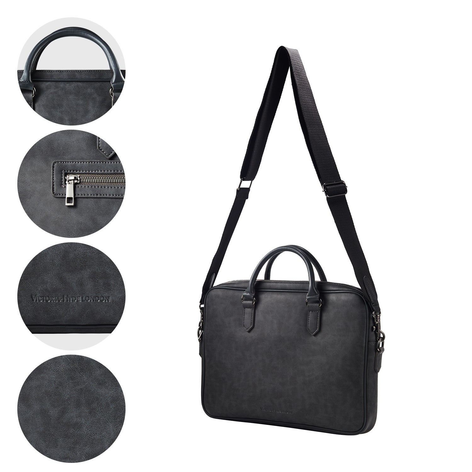 Business Bag Daniel in Dark Gray