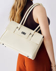 Business & Laptop Handbag Jolene Small White