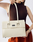 Business & Laptop Handbag Jolene Small White