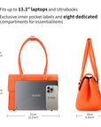 Business & Laptop Handbag Jolene Small Orange