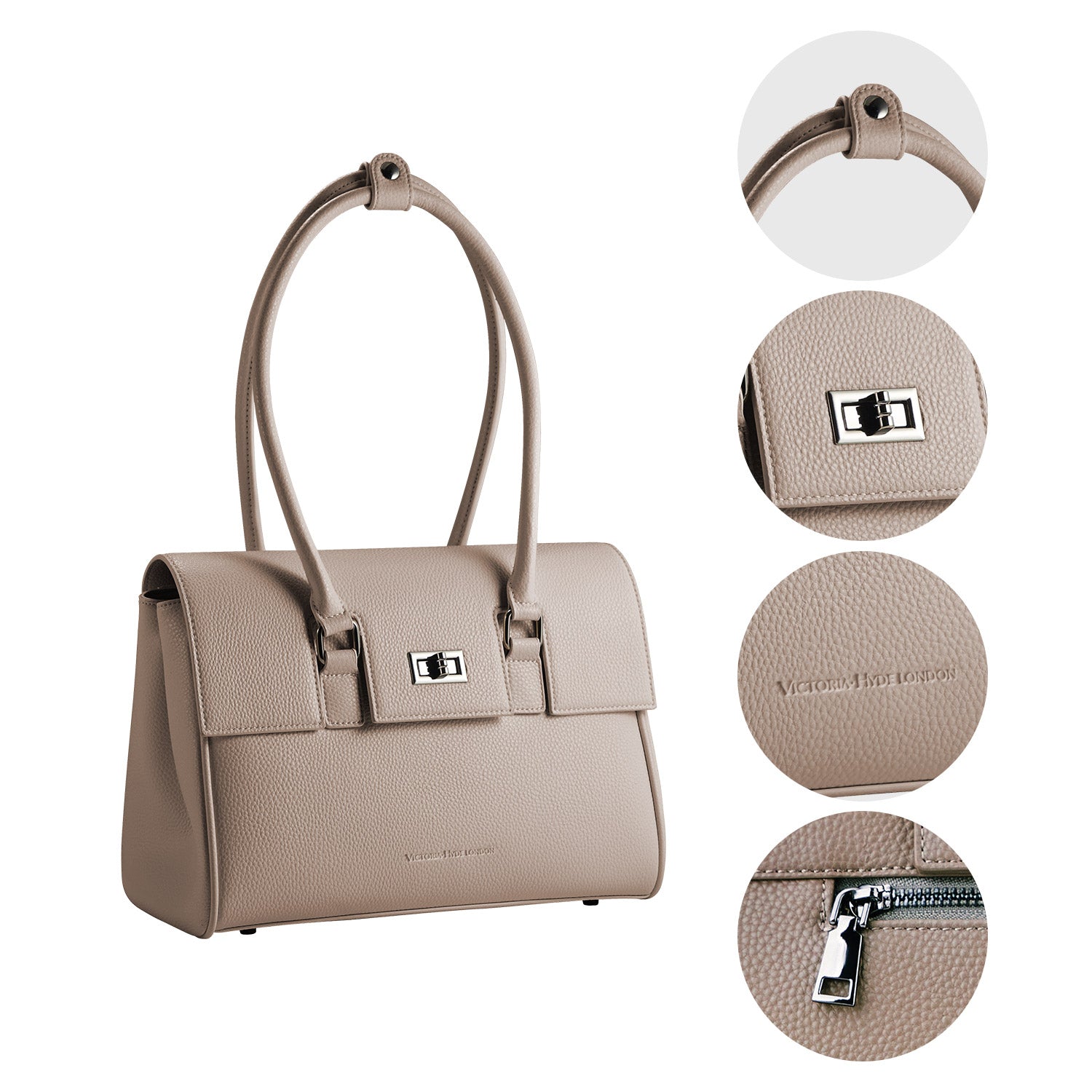 Business &amp; Laptop Handbag Jolene Small Beige