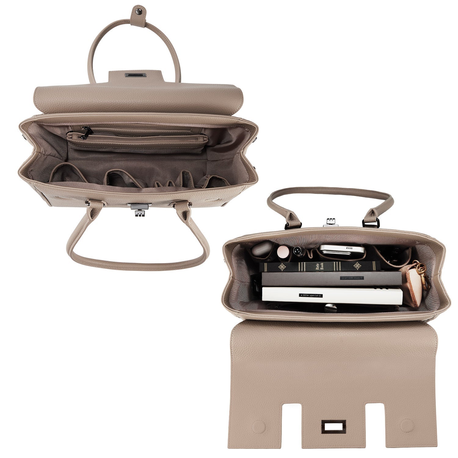 Business &amp; Laptop Handbag Jolene Small Beige