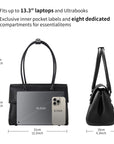 Business & Laptop Handbag Jolene Small Black