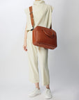 Business-New Work Unisex Carry Bag/Shoulder Bag Brown