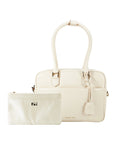 Business & Laptop Handbag Margaret Small Moon White