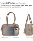 Business & Laptop Handbag Margaret Small beige