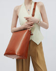 Business & Laptop Handbag Kloey Red Brown