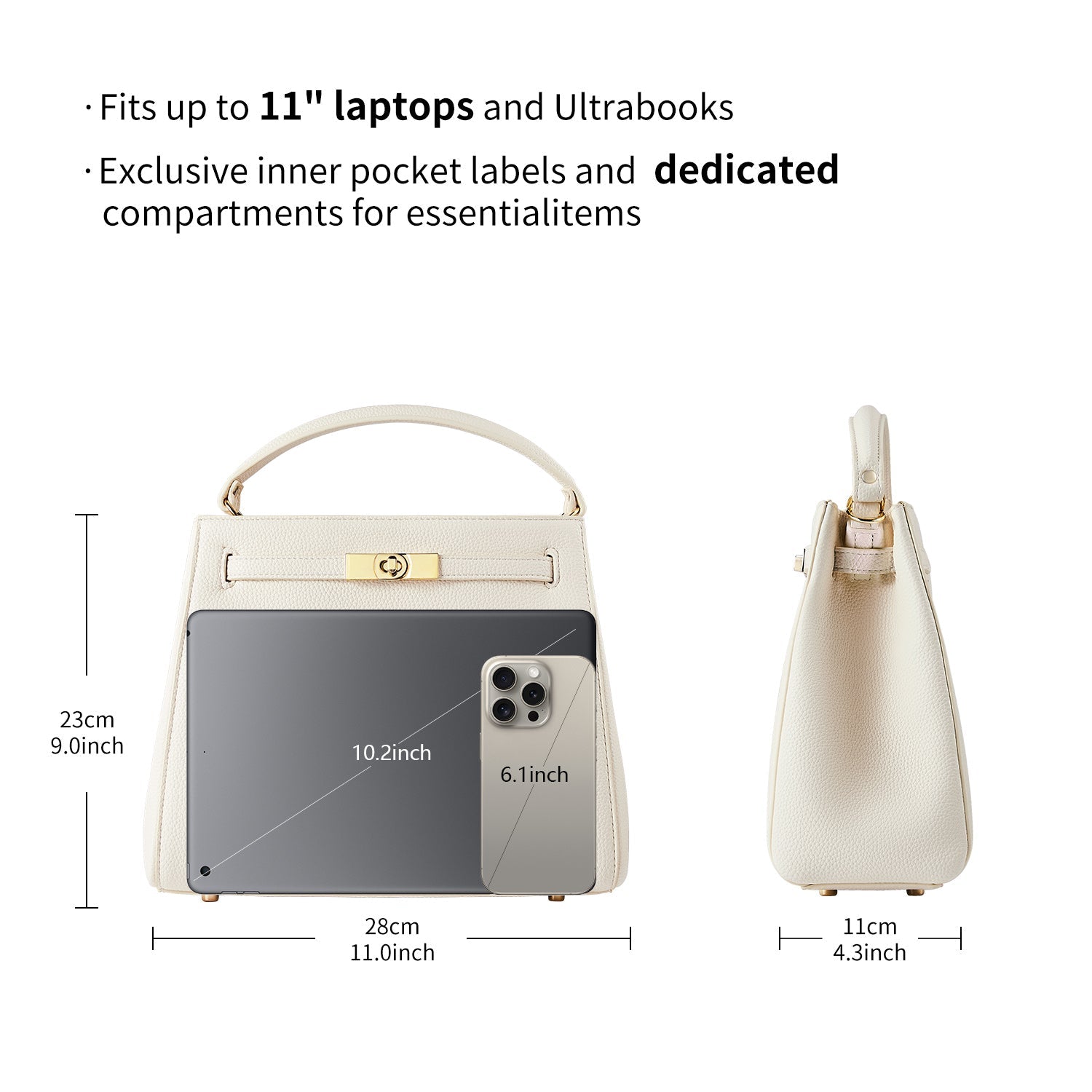 Handbag Victoria III in White