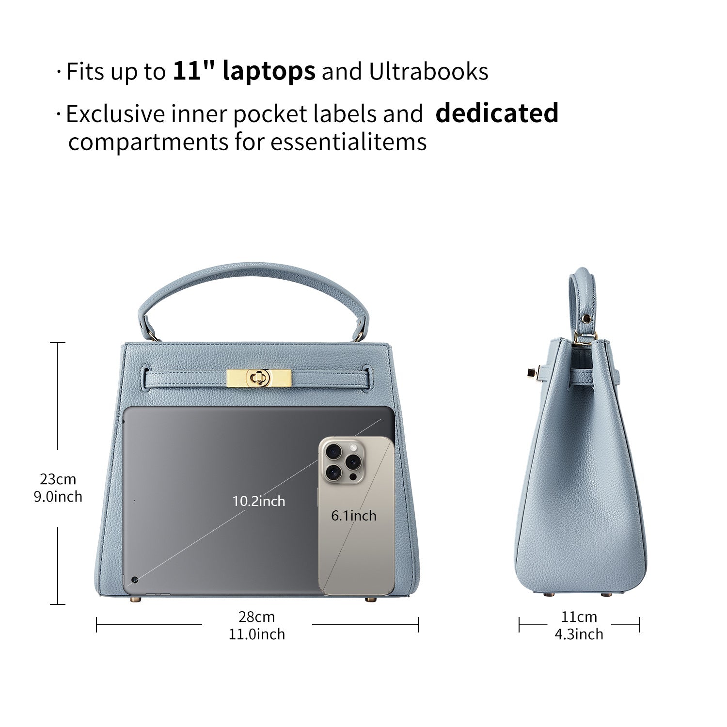 Handbag Victoria III in Blue