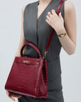 Handbag Victoria III in Red