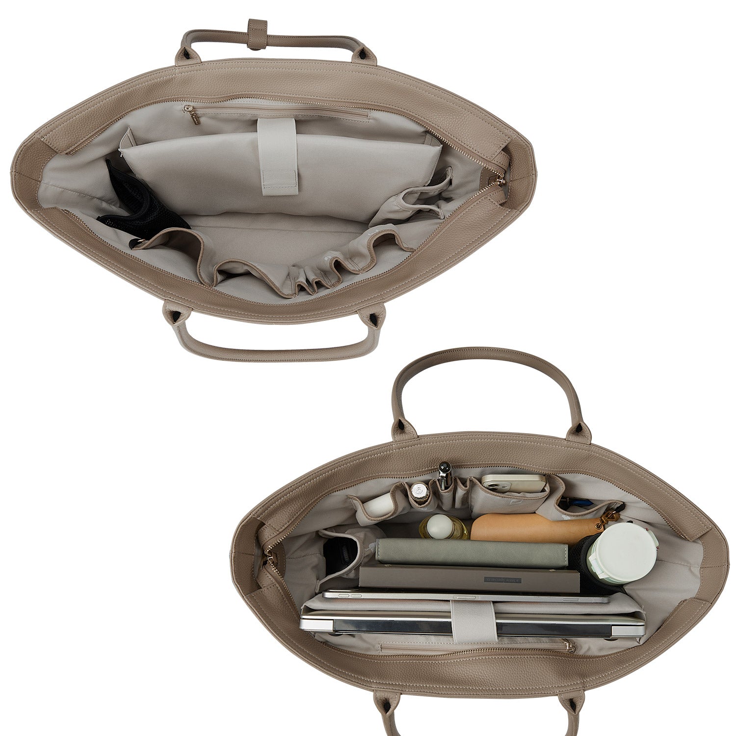 Business &amp; Laptop Handbag Ada Beige