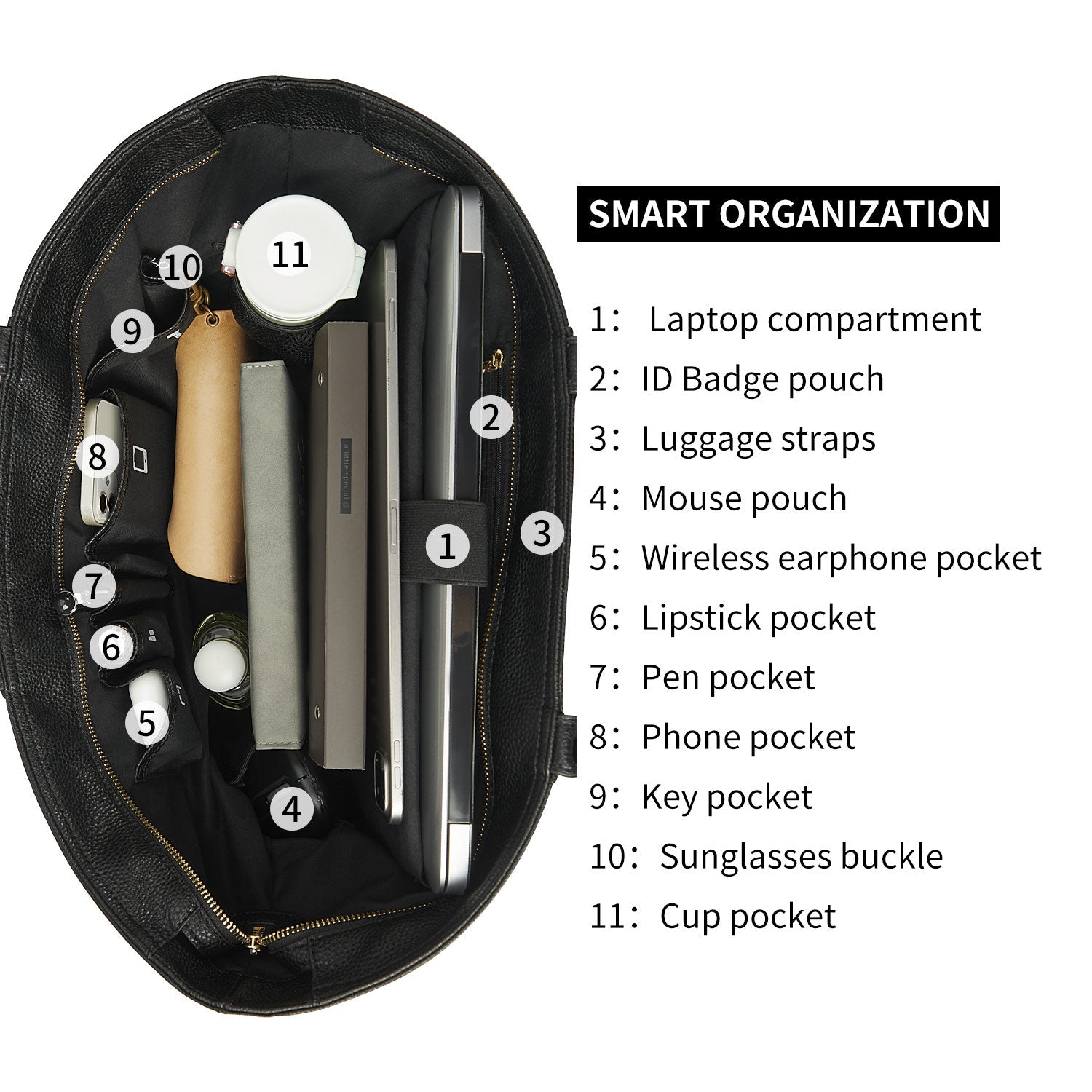 Business &amp; Laptop Handbag Ada Black