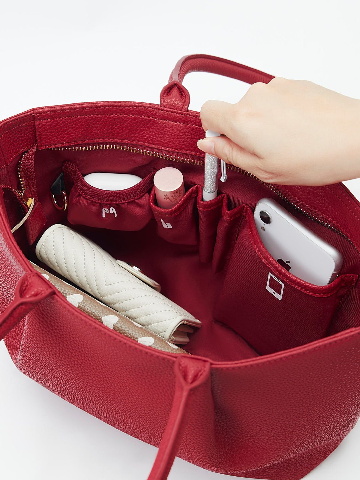 Business &amp; Laptop Handbag Ada Small Pomegranate Red