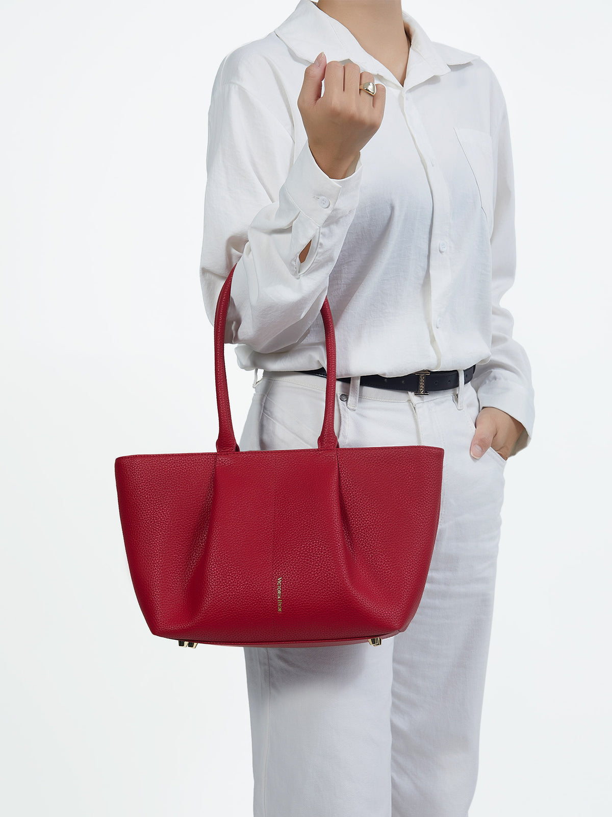 Business &amp; Laptop Handbag Ada Small Pomegranate Red