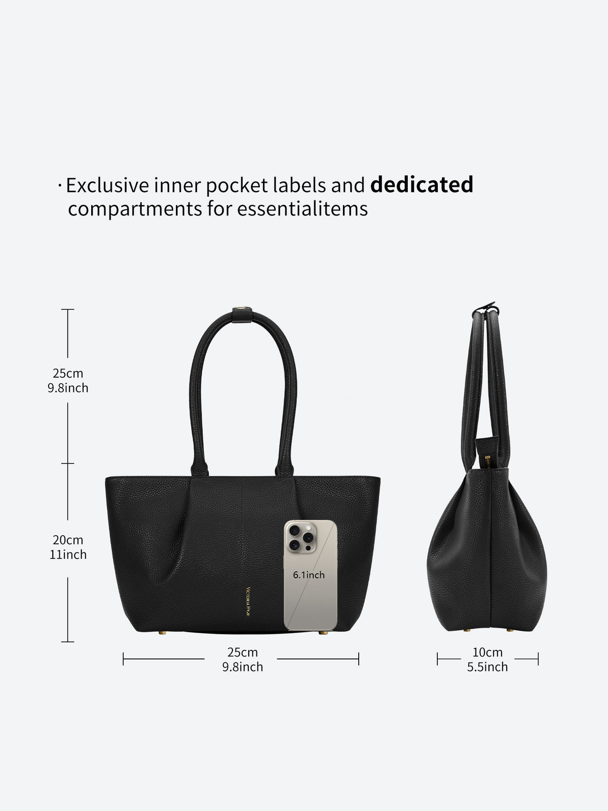 Business &amp; Laptop Handbag Ada Small Black