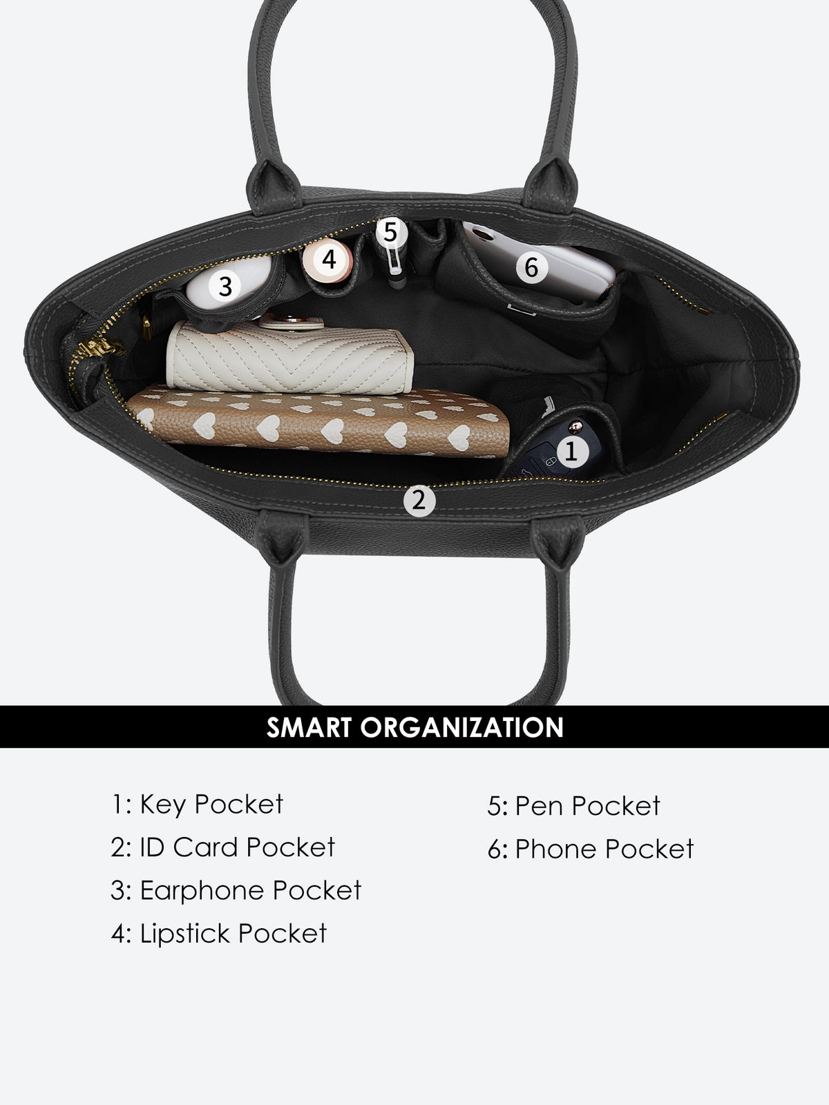 Business &amp; Laptop Handbag Ada Small Black
