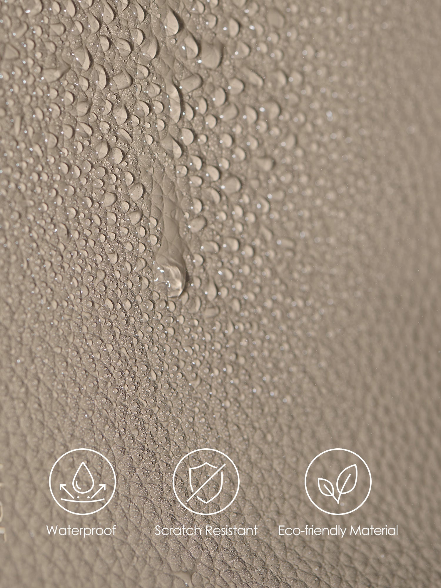 Victoria Hyde Ada beige laptop bag material benefits: waterproof, scratch-resistant, and eco-friendly vegan leather for long-lasting business use.
