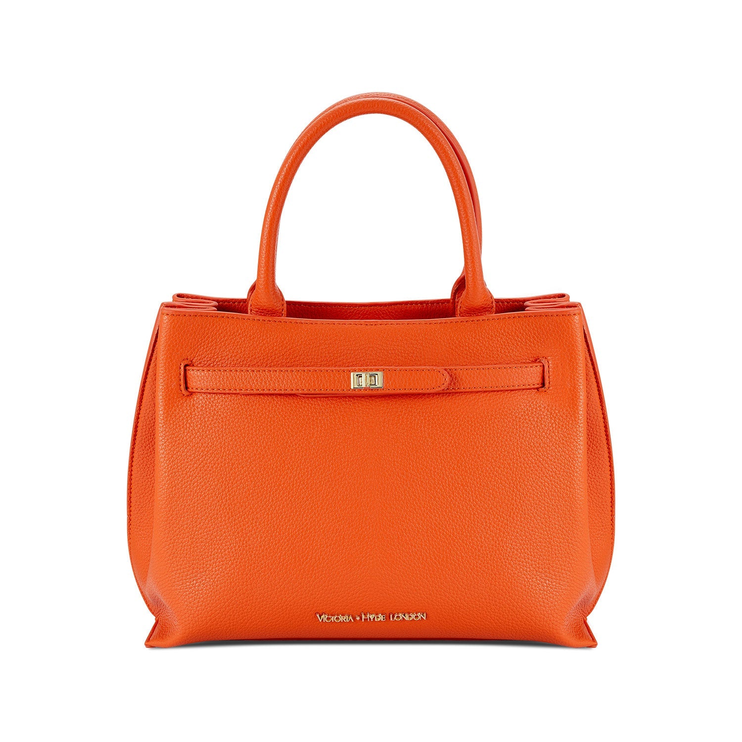 Victoria Hyde Lambeth elegant work handbag with gold accents, convertible shoulder bag, sustainable faux leather, perfect for executives.