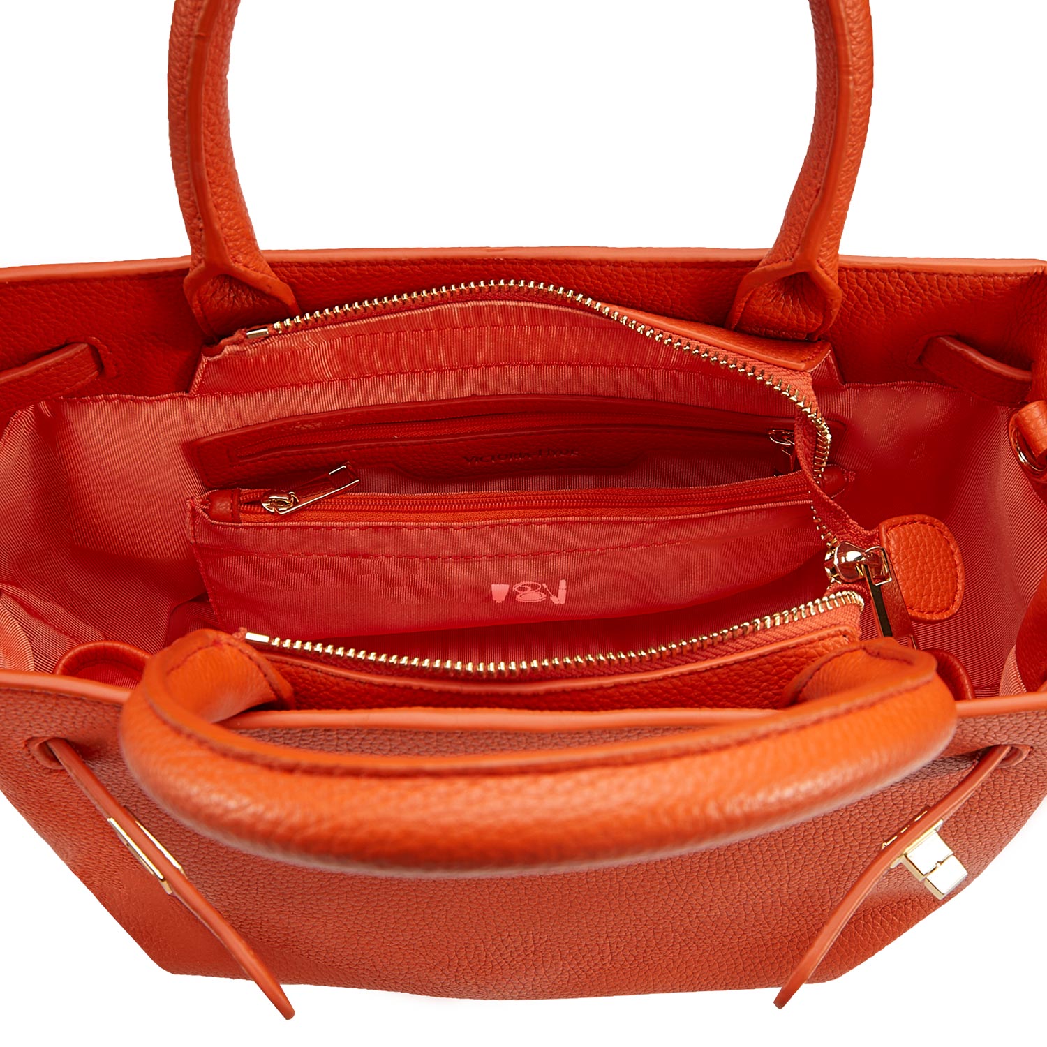 Victoria Hyde Lambeth elegant work handbag with gold accents, convertible shoulder bag, sustainable faux leather, perfect for executives.