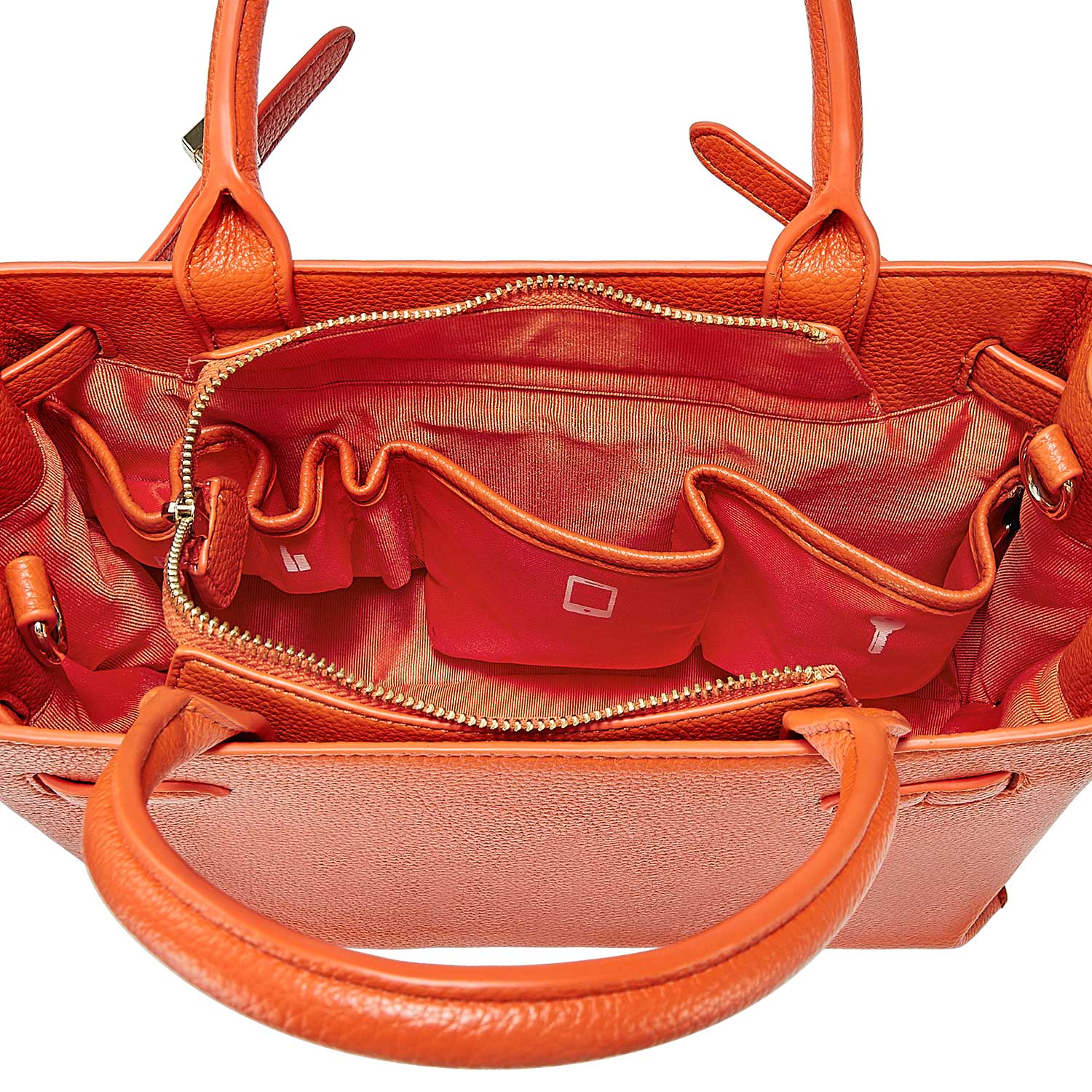 Victoria Hyde Lambeth elegant work handbag with gold accents, convertible shoulder bag, sustainable faux leather, perfect for executives.