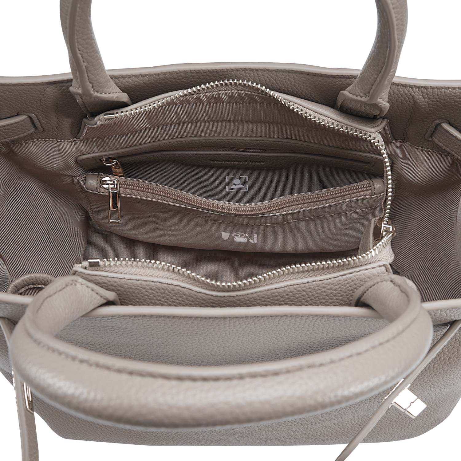 Victoria Hyde Lambeth elegant faux leather shoulder bag with gold accents, sustainable, structured interior, perfect work handbag for women.