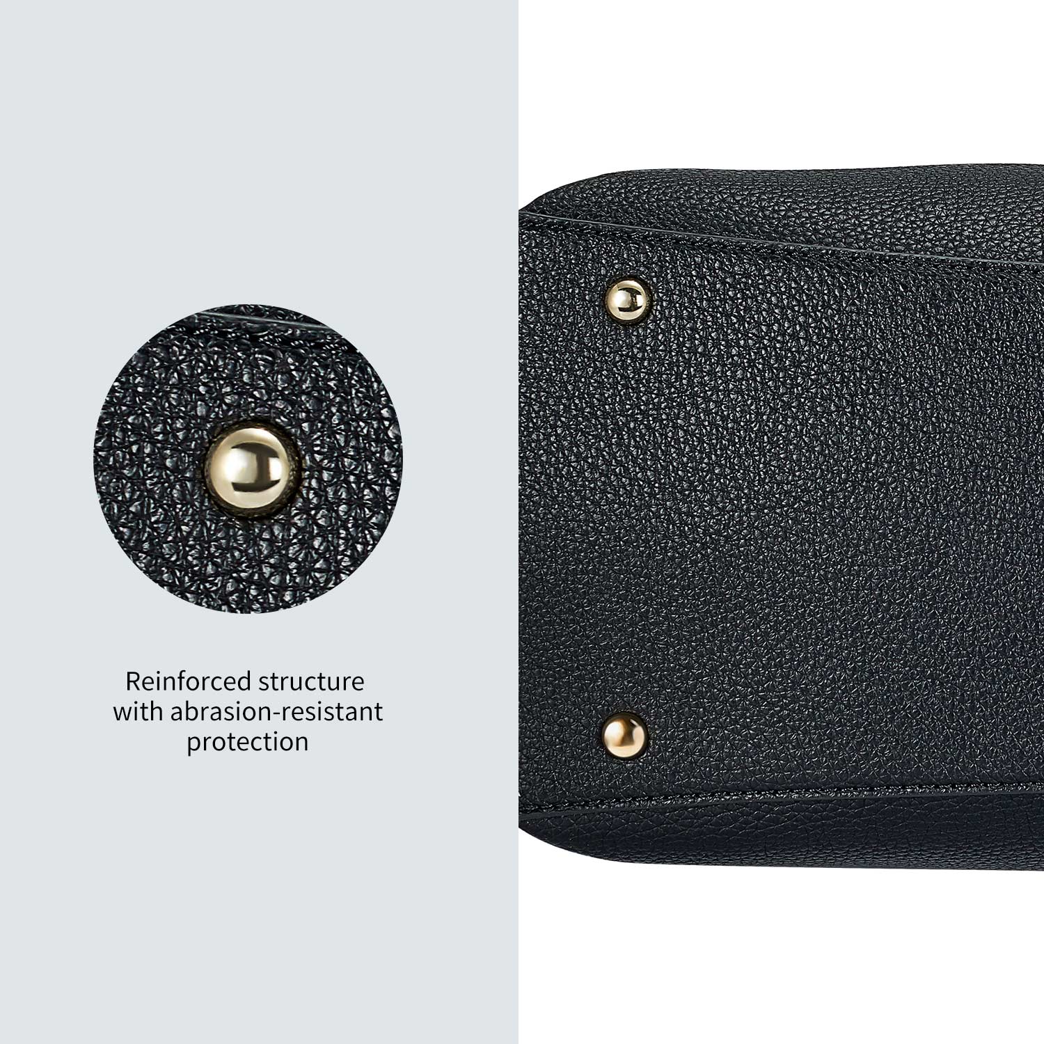 Victoria Hyde Lambeth elegant work handbag, faux leather with gold accents, versatile shoulder bag for women, sustainable design.