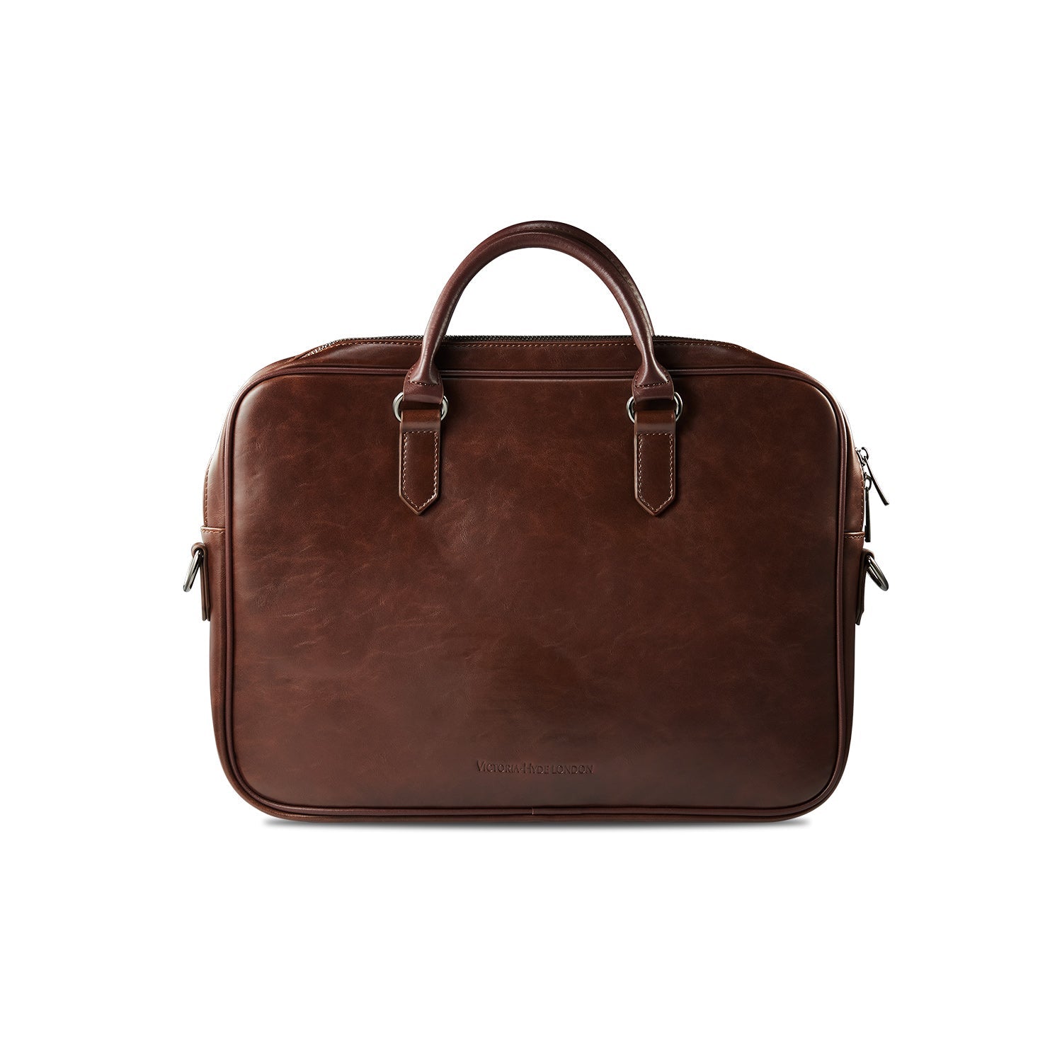 Victoria Hyde Daniel modern briefcase, microfibre leather laptop bag with organizer, ideal for businessmen, sustainable, timeless design.