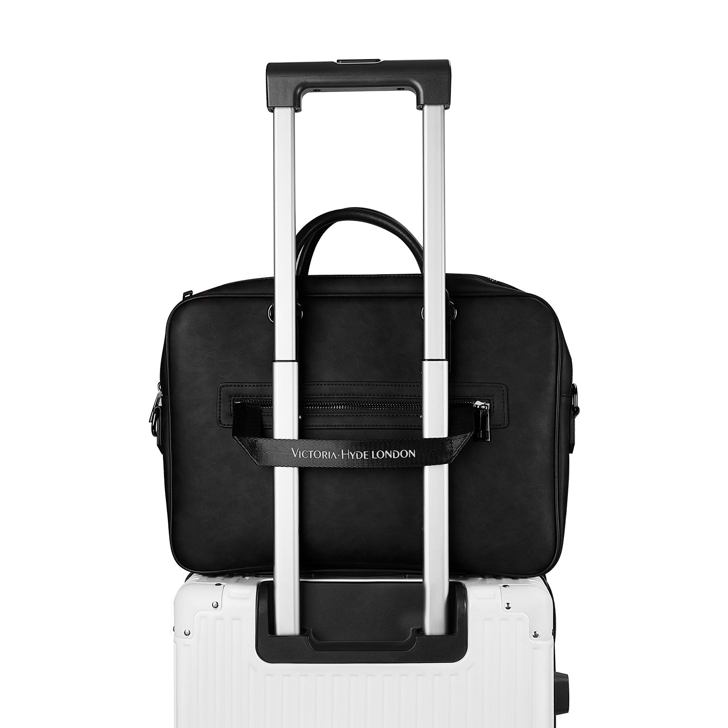 Victoria Hyde Daniel modern briefcase business bag with laptop compartment, minimalist microfibre leather, ideal for commuting men.
