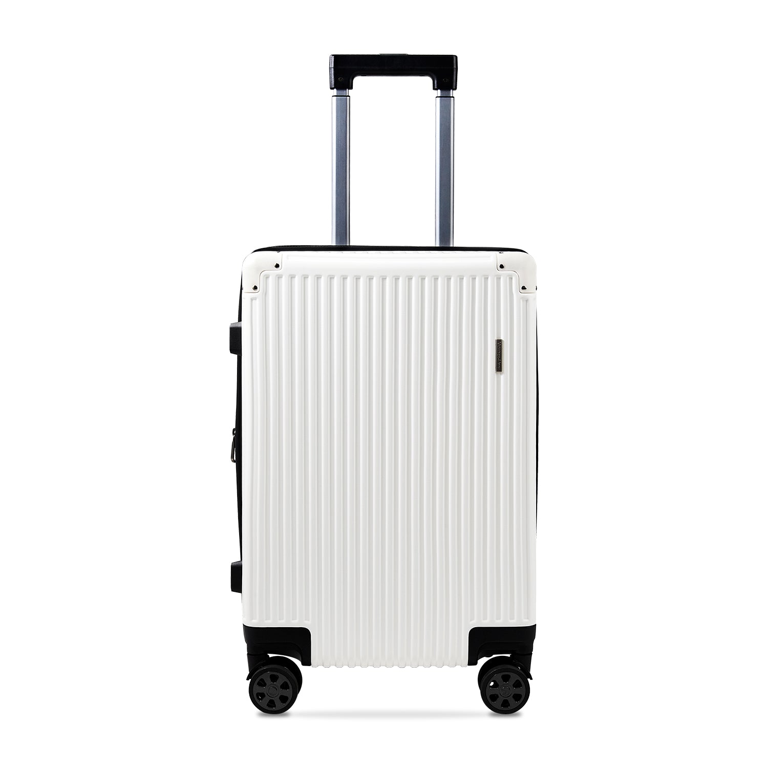 Victoria Hyde Dexter Trolley black polycarbonate suitcase – compact carry-on with TSA lock, durable lightweight shell, stylish travel luggage.