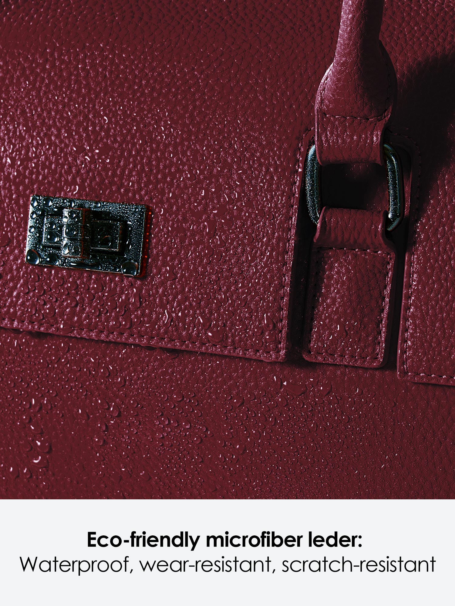 Victoria Hyde Jolene large green work bag: vegan, water-repellent, scratch-resistant. Padded 15" laptop compartment, removable cosmetic bag. Dimensions 37x26.5x16 cm.
