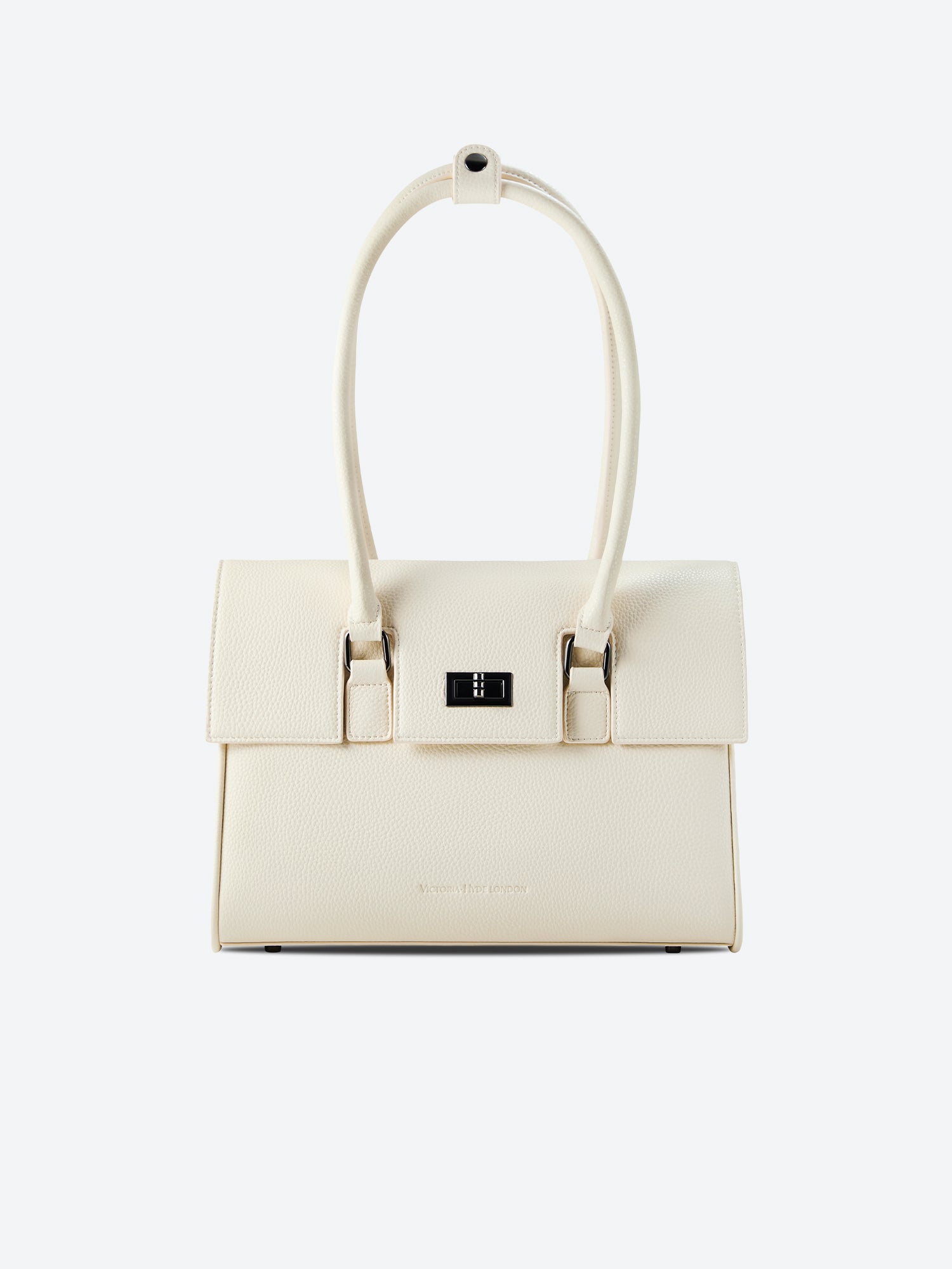 Victoria Hyde Jolene Small White new work bag – pure elegance, tablet compartment for 12.9", vegan leather, water-repellent, perfect for professional women.